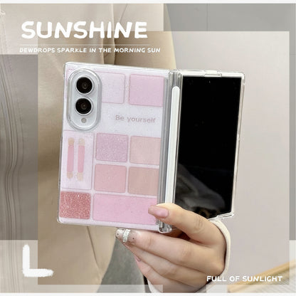 Samsung Fold girly epoxy powder palette Case (Exclusive)