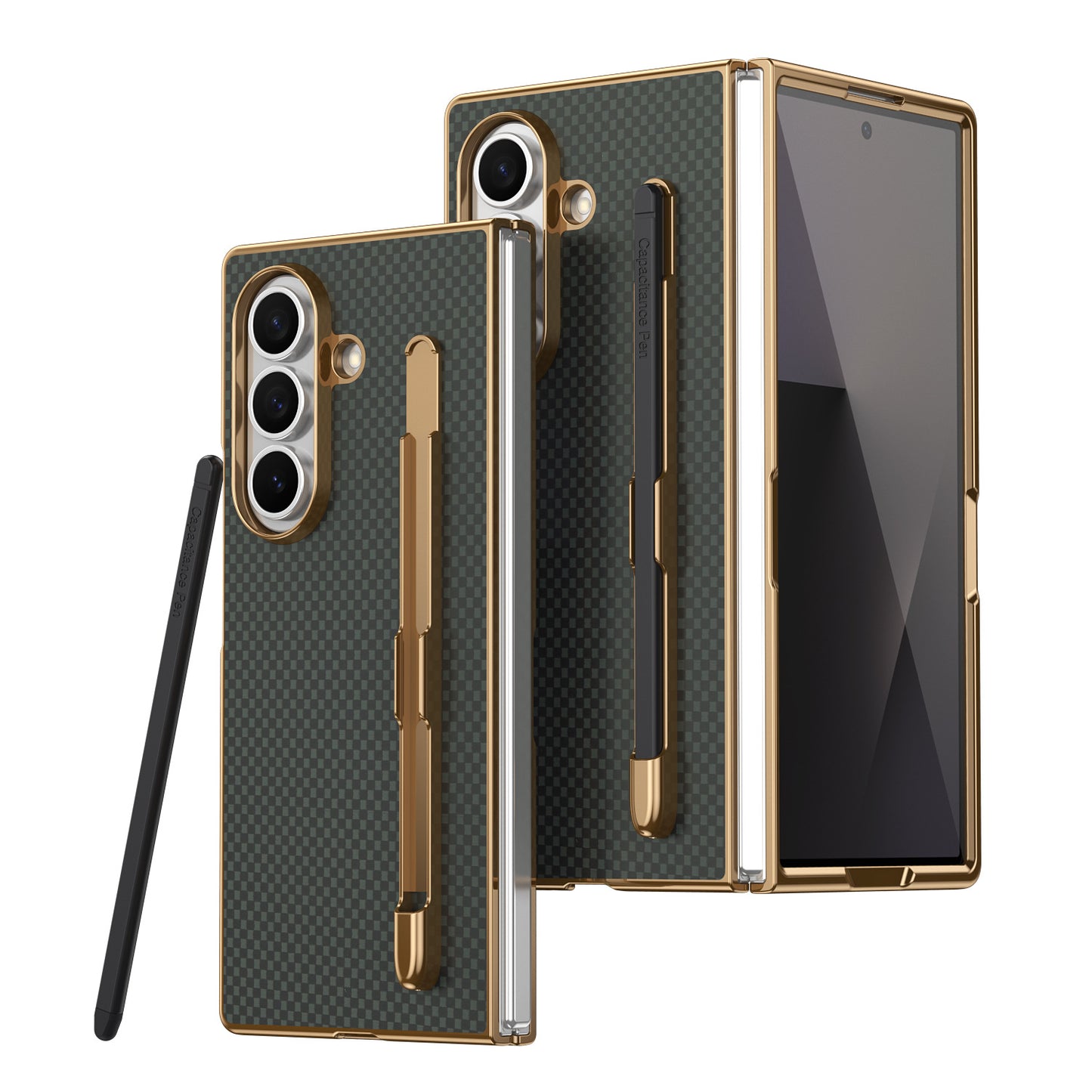 Samsung Z Fold Series Kevlar Pen Slot Case Ultra Thin Case with Pen  (Exclusive)