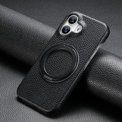 Apple Iphone series Rotating Stand Pebbled Leather Protective Cover (Exclusive)