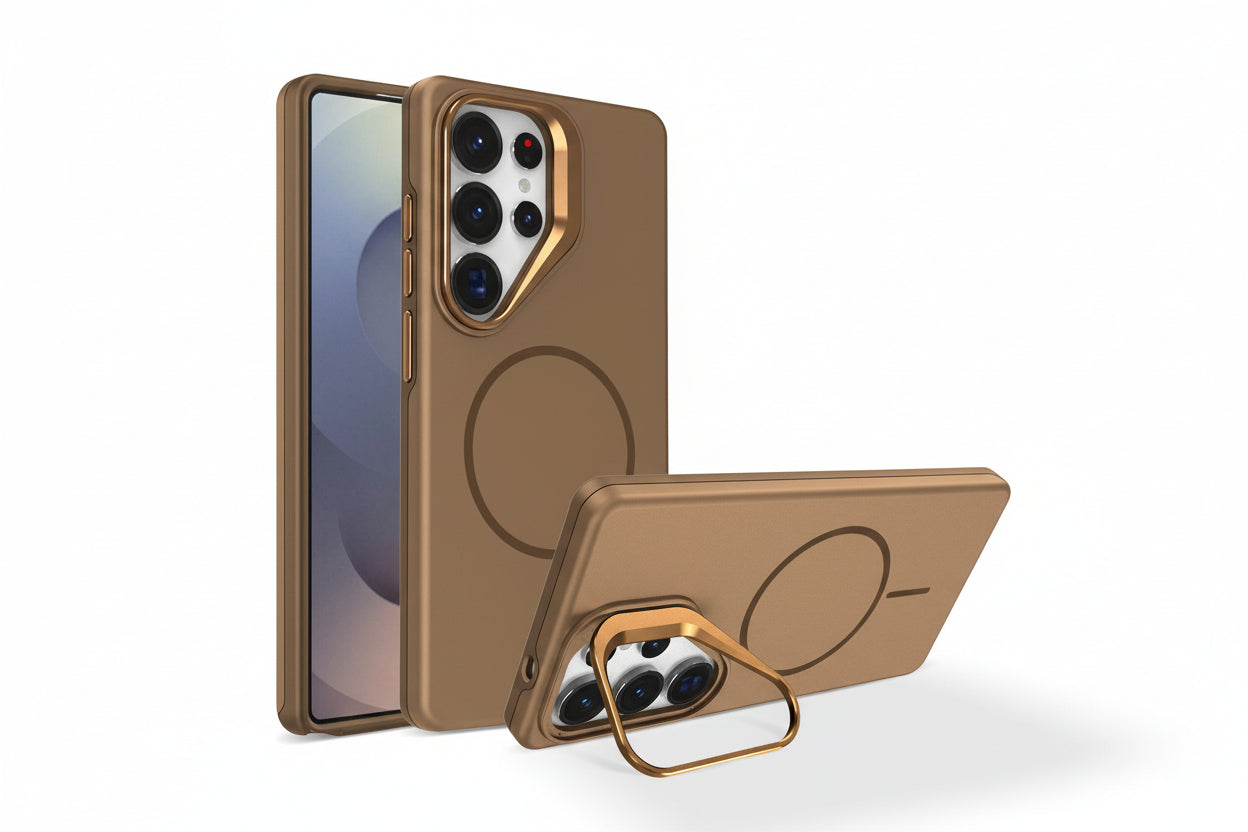 Samsung Ultra Series Pinchuang Solid Color Magnetic Lens Holder Anti-Fall Protective Cover  (Exclusive)
