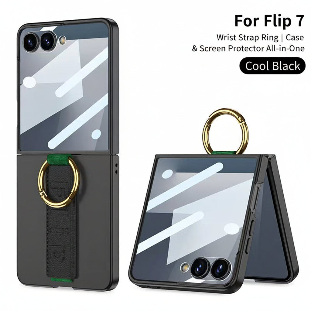 Samsung Flip Series Case Ultra-Thin Ring Wristband Shell Film Integrated (Exclusive)