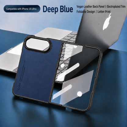 Apple Iphone Ultra Fold screen folding phone screen protector retro sheepskin case (Exclusive)