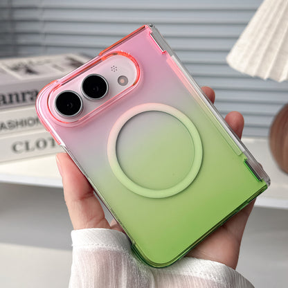 Apple iPhone Ultra fold phone case, gradient magnetic stand case (Exclusive)