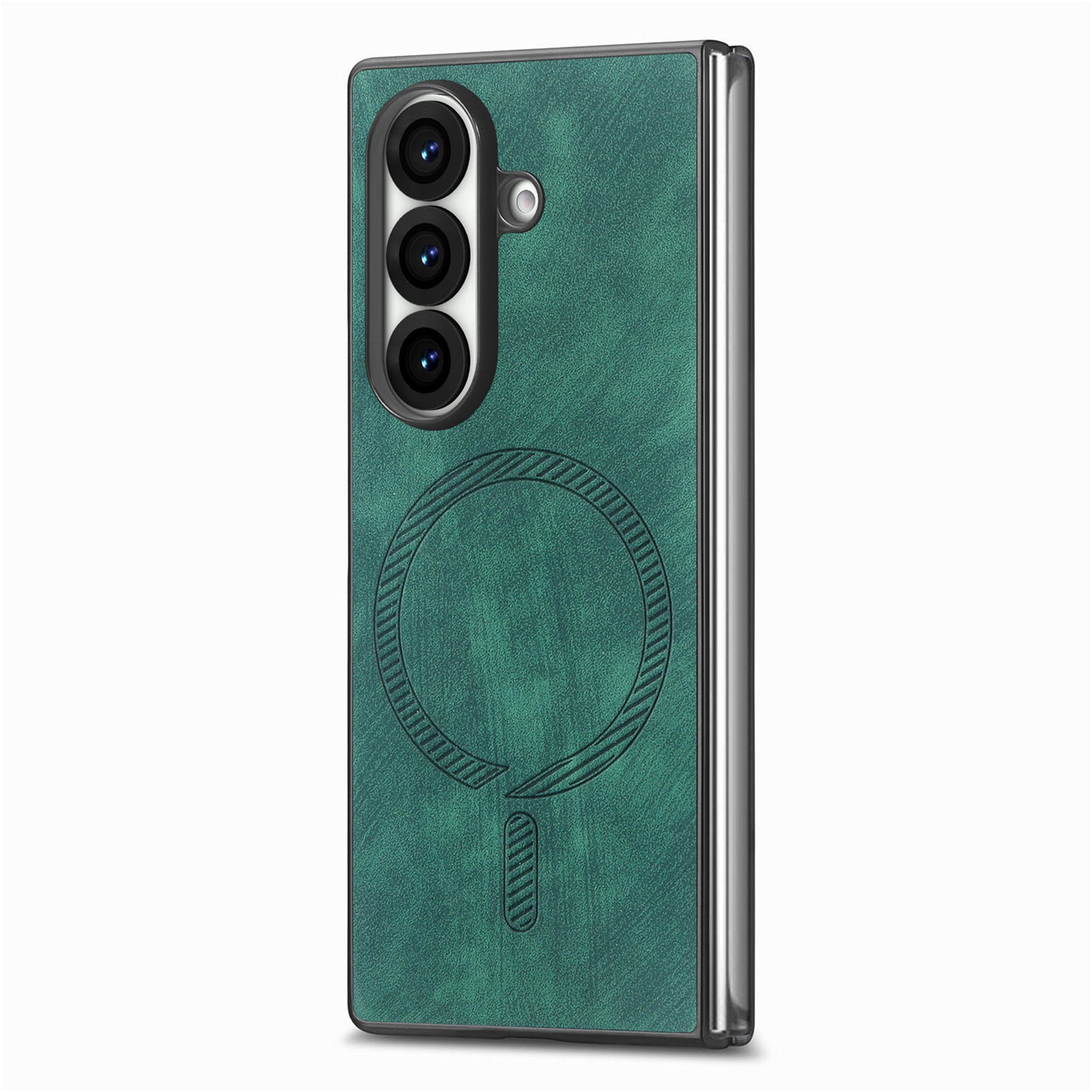 Samsung Z Fold Series cover Magnetic leather Texture Protective cover  (Exclusive)
