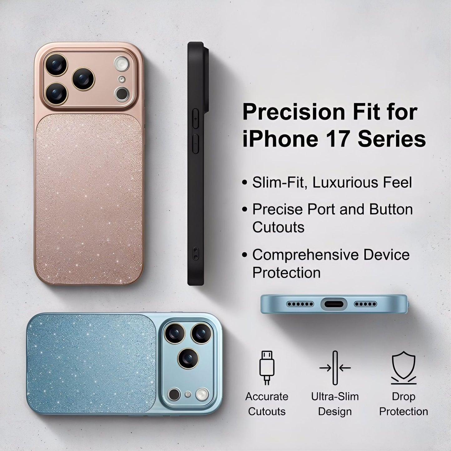 Apple iphone Max glitter phone case (Exclusive)