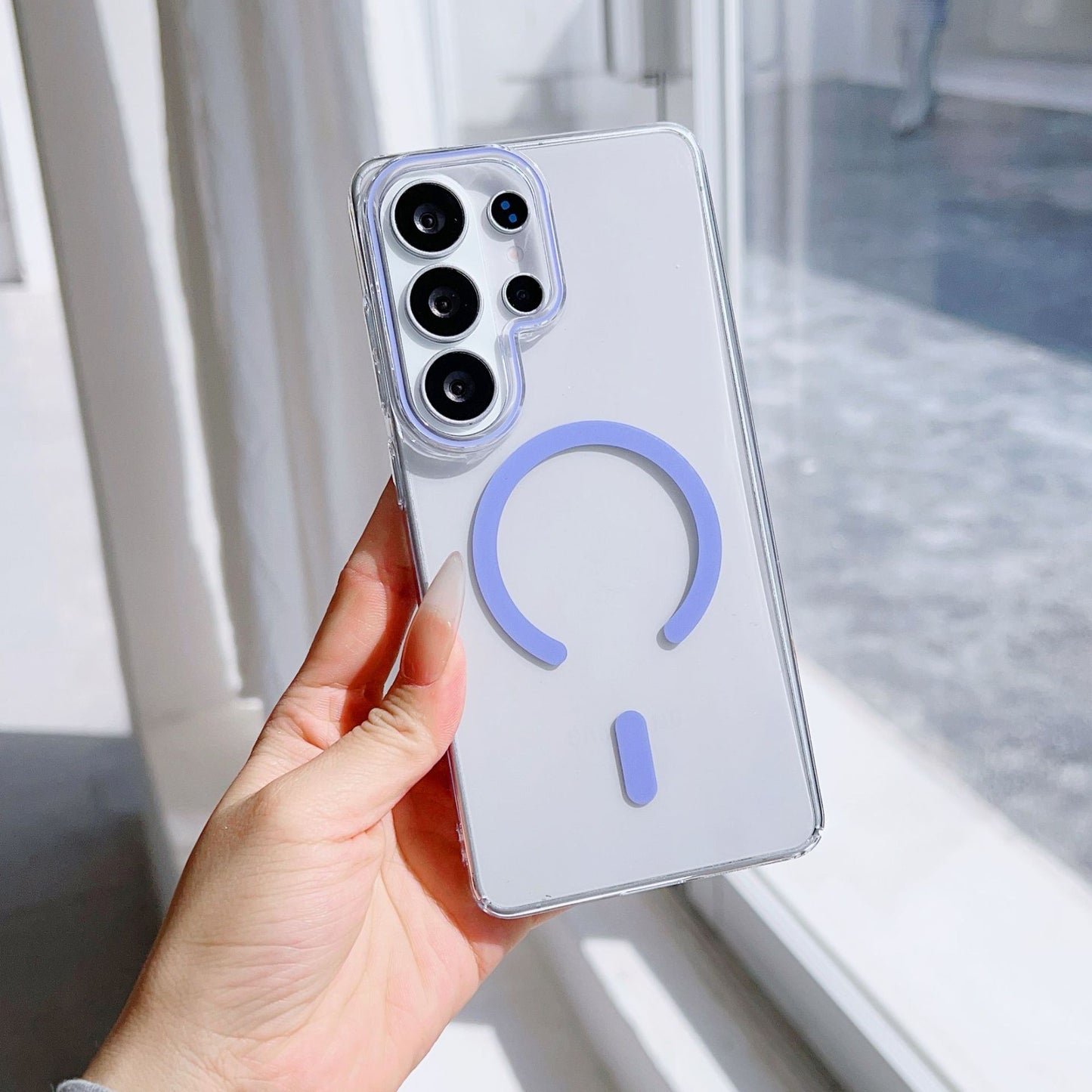 Samsung Ultra series Ice-Transparent Magnetic Suction Case (Exclusive)