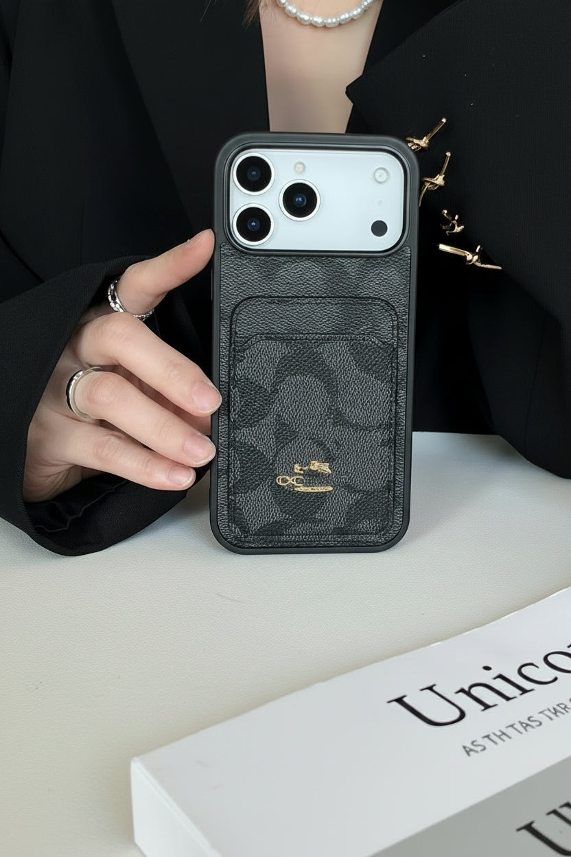 Apple iphone series Retro Denim Card Holder European and American Suitable Case (Exclusive)