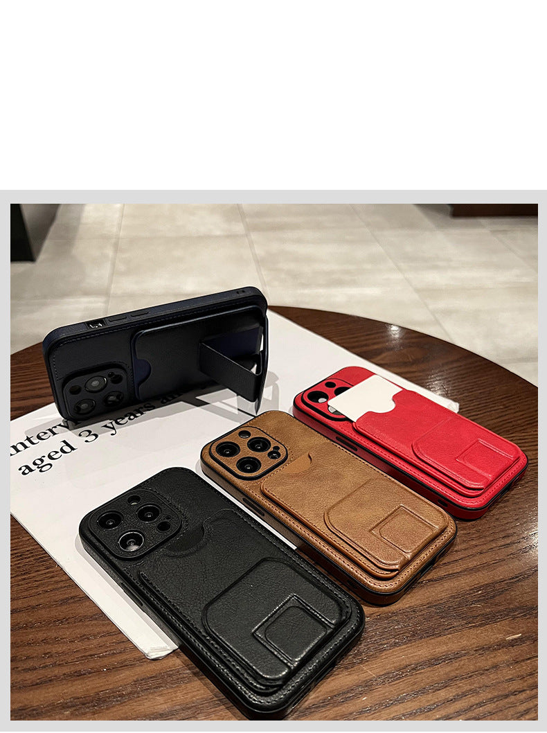 Apple Iphone Fresh Leather Imitation leather case with unique stand Cover (Exclusive)