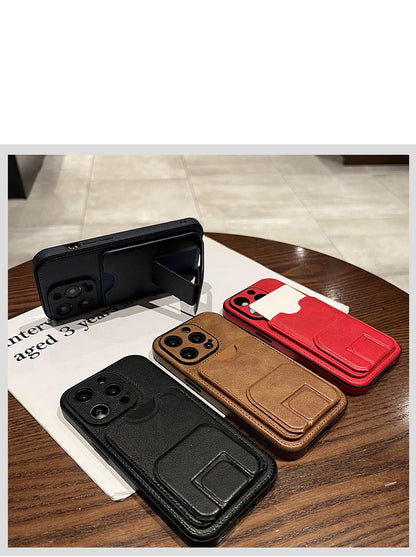 Apple Iphone Fresh Leather Imitation leather case with unique stand Cover (Exclusive)