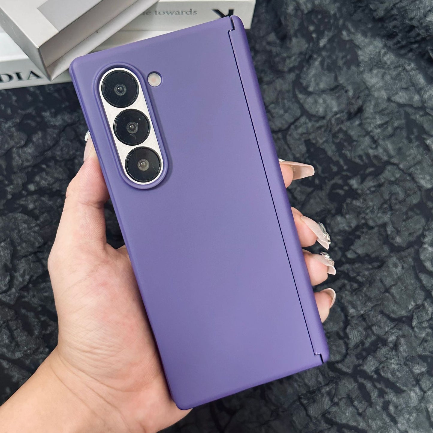 Samsung Fold Hard Shell with Central Axis Matte Gradient Protective case (Exclusive)