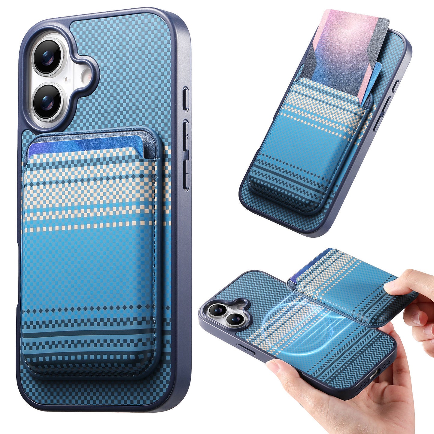 Apple & Samsung Series Mobile Phone Case, Magsafe Magnetic Card Holder, Air Kailaf Protective Case (Exclusive)