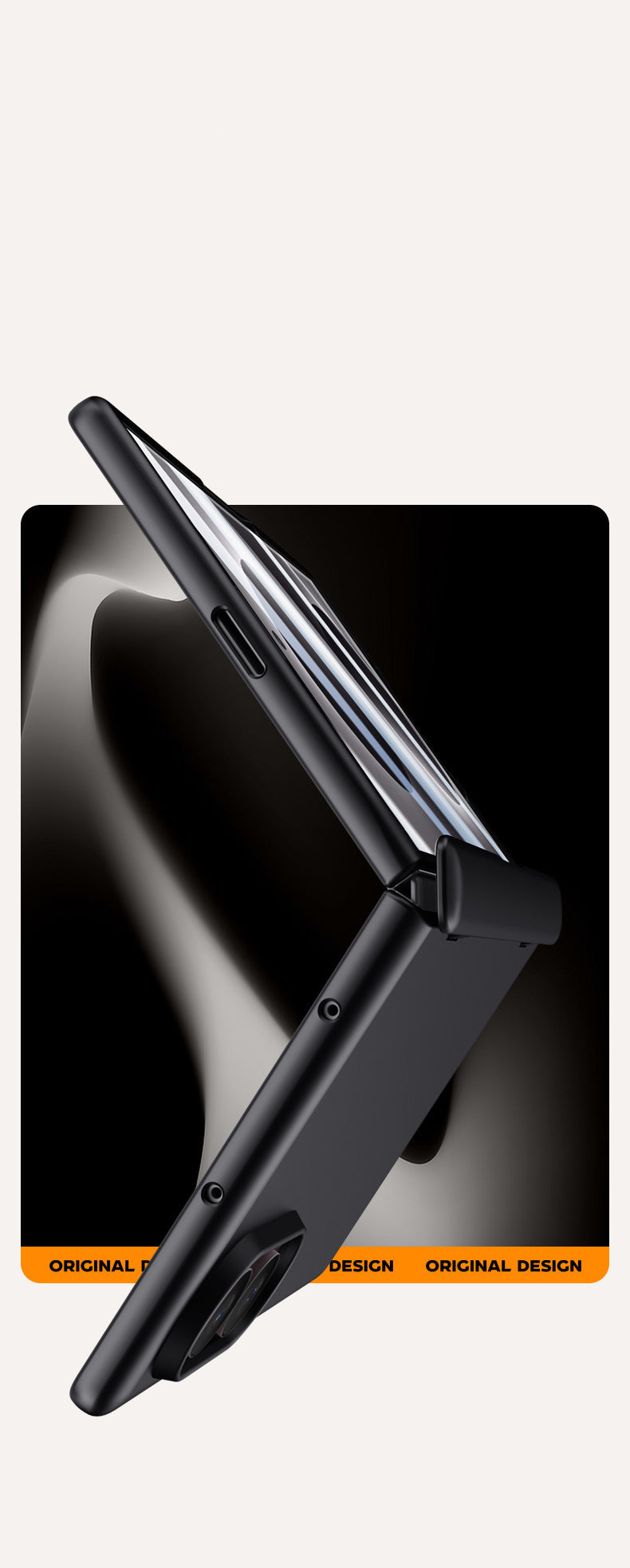 Samsung Fold folding screen full-coverage wide screen HD & Privacy glass case (Exclusive)