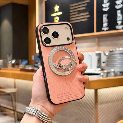 Apple Iphone series Pure Color Cloth Pattern Magnetic Air All-Inclusive Protective Case (Exclusive)