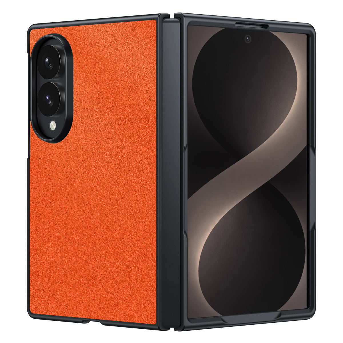 Samsung Fold Carbon Fiber Kevlar Lambskin Leather Foldable Protective Case (Exclusive)