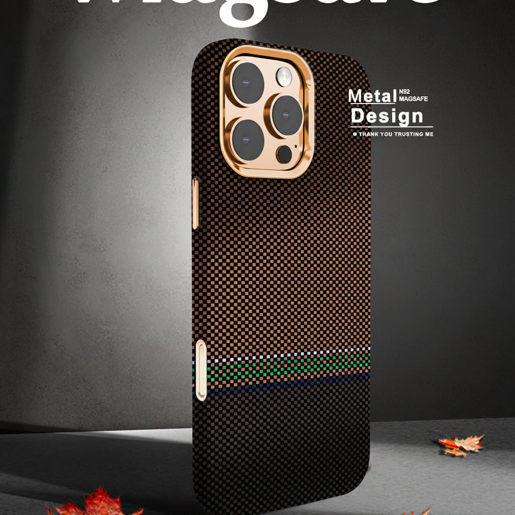 Apple iphone Carbon Fiber Pattern Kevlar Phone Case (Exclusive)