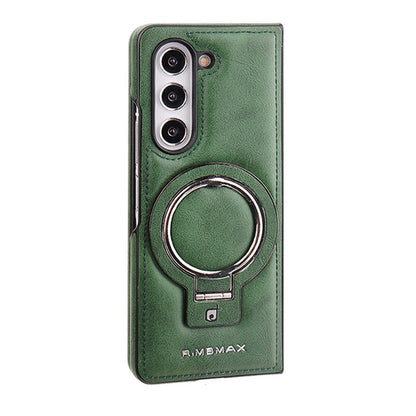 Samsung Fold series Racket Holder Galaxy Magnetic  Creative Men's Leather Case (Exclusive)