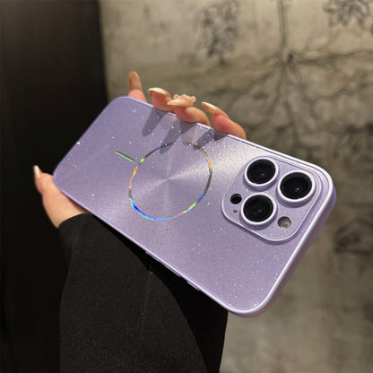 Apple Iphone Ice Crystal Glitter Fine Circle Cover  (Exclusive)