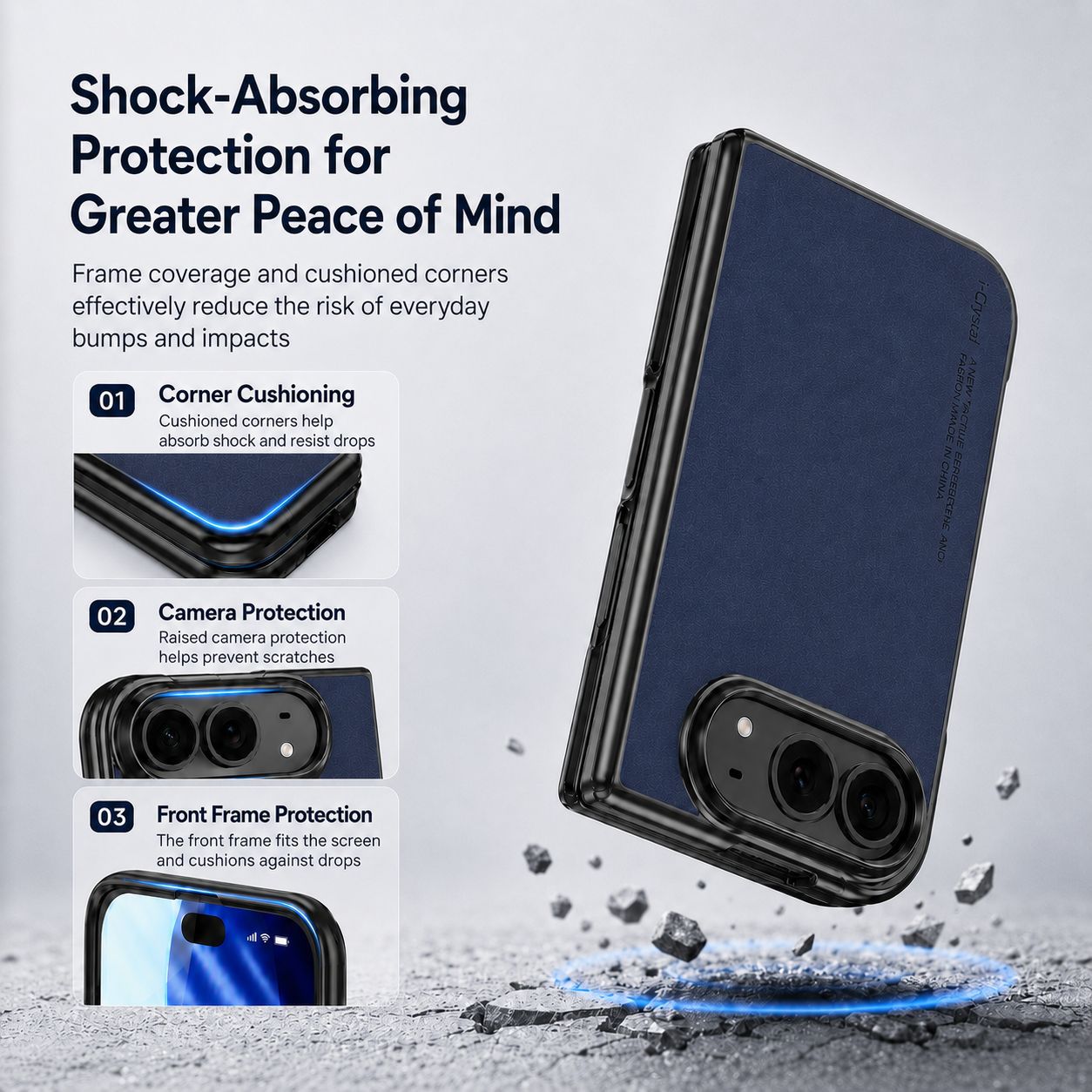 Apple Iphone Ultra Fold screen folding phone screen protector retro sheepskin case (Exclusive)