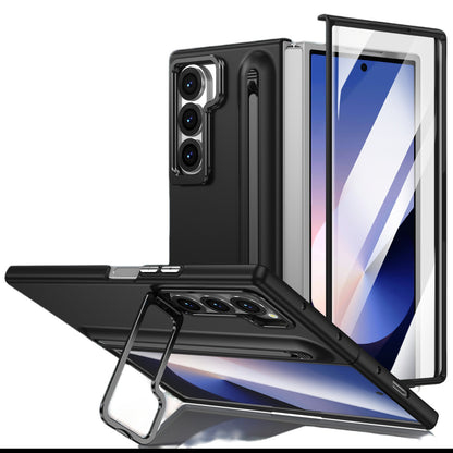 Samsung Fold series lens bracket spring pen slot case film integrated protective case (Exclusive)