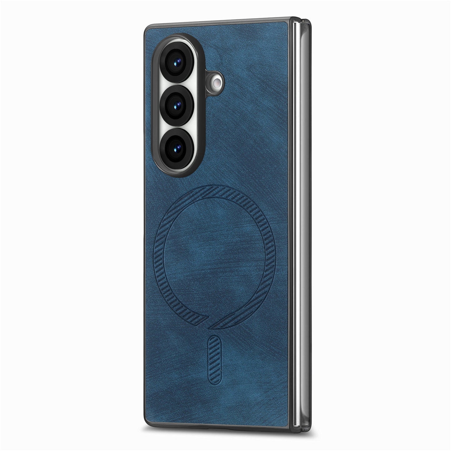 Samsung Z Fold Series cover Magnetic leather Texture Protective cover  (Exclusive)