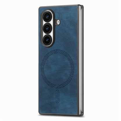 Samsung Z Fold Series cover Magnetic leather Texture Protective cover  (Exclusive)