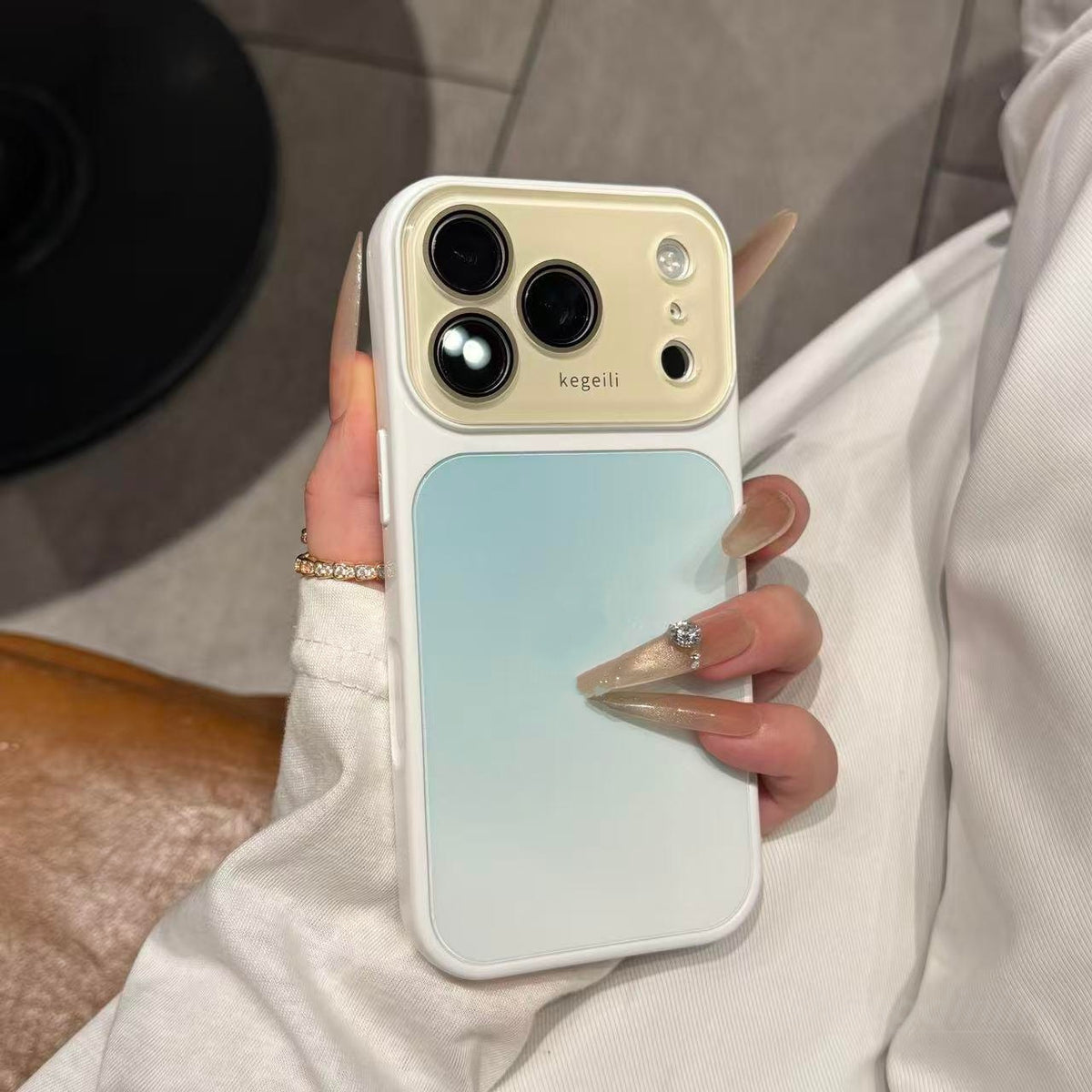 Apple Iphone Ins High-Transparency Gradient Dyeing Personalized Full Coverage, High Aesthetic Value, Light Luxury Case (Exclusive)