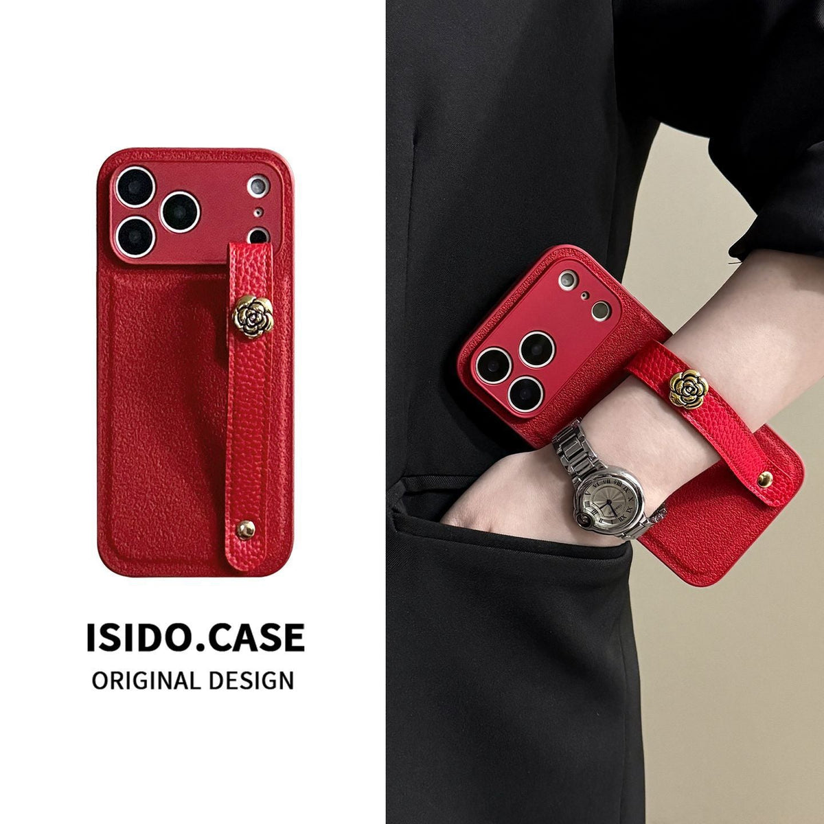 Apple Iphone camellia wristband Case (Exclusive)