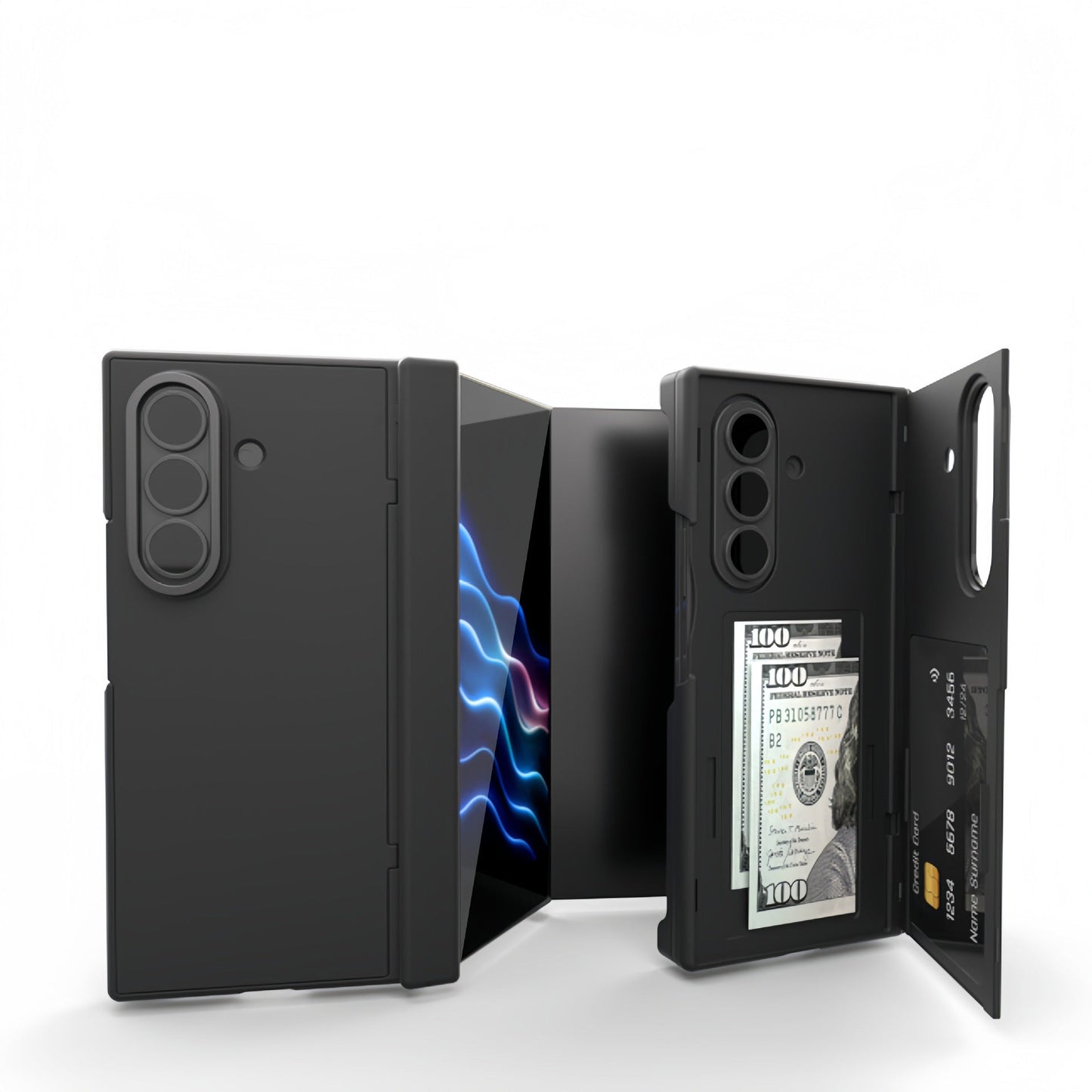 Samsung Trifold Vertical Stand Back Cover Protection case (Exclusive)