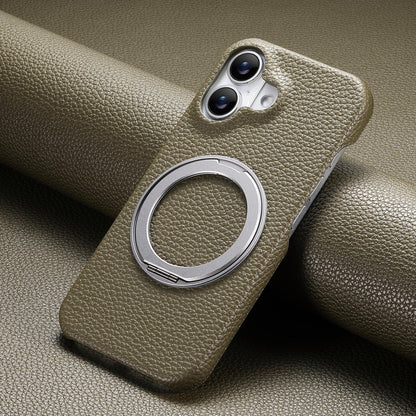 Apple Iphone series Rotating Stand Pebbled Leather Protective Cover (Exclusive)