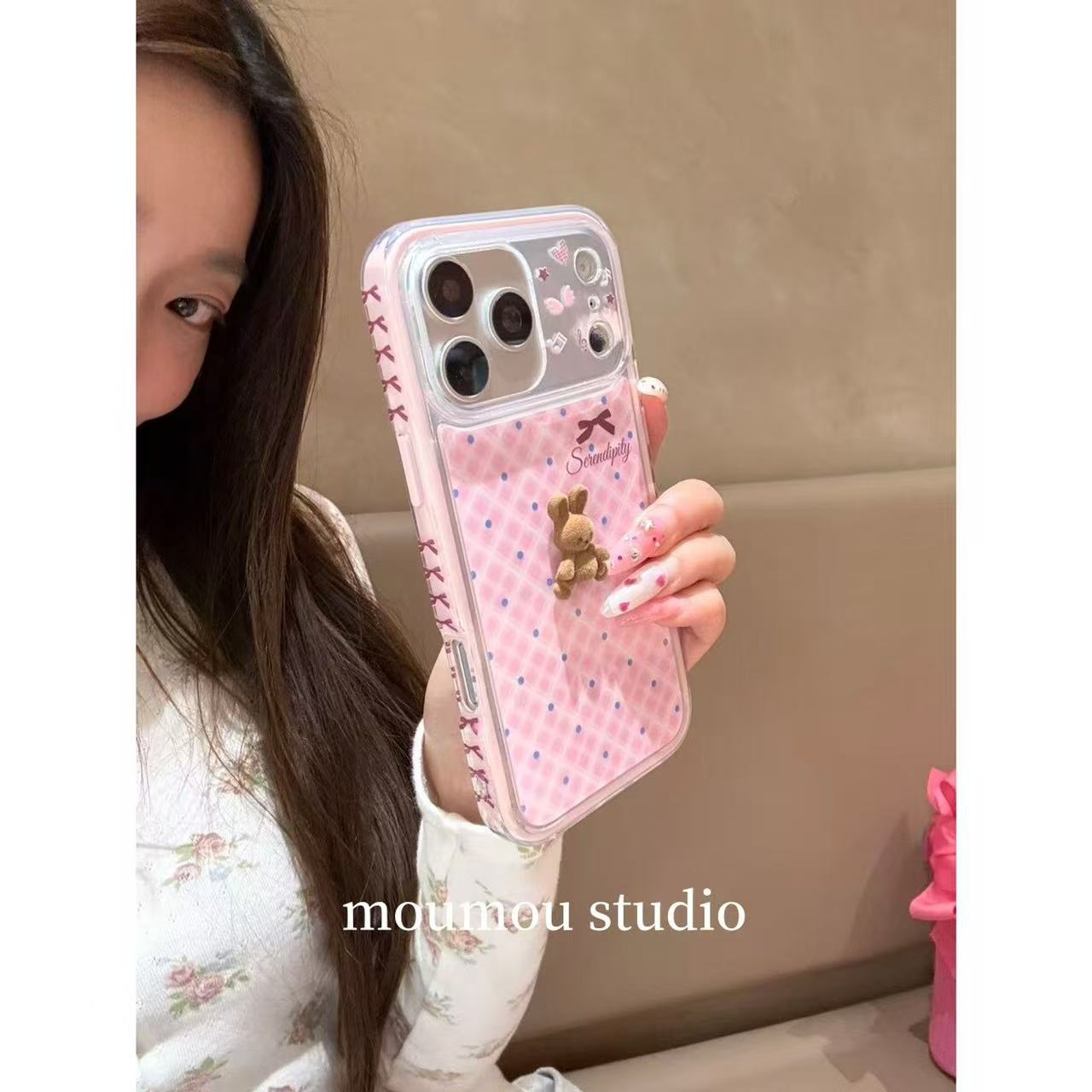 Apple iphone Two-In-One Cute Polka Dot Bear Case (Exclusive)
