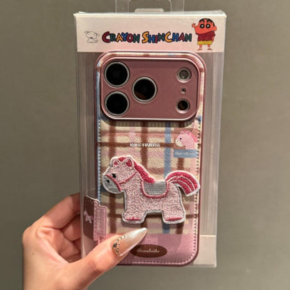 Apple Iphone Ins Fun and Cute 3D Embroidered Pony Suitable Case (Exclusive)