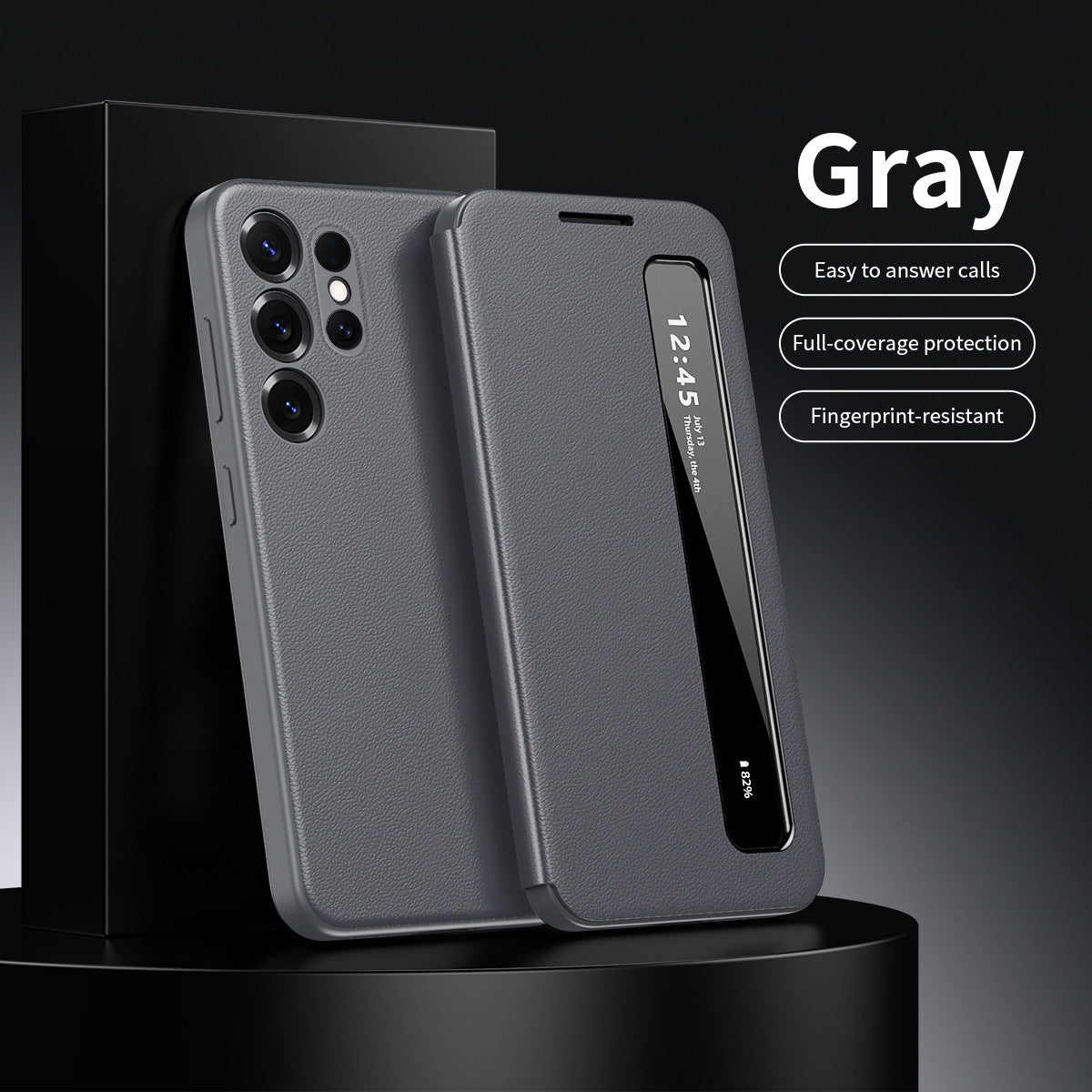 Samsung Fold and Ultra series Leather Flip Smart App Side case (Exclusive)