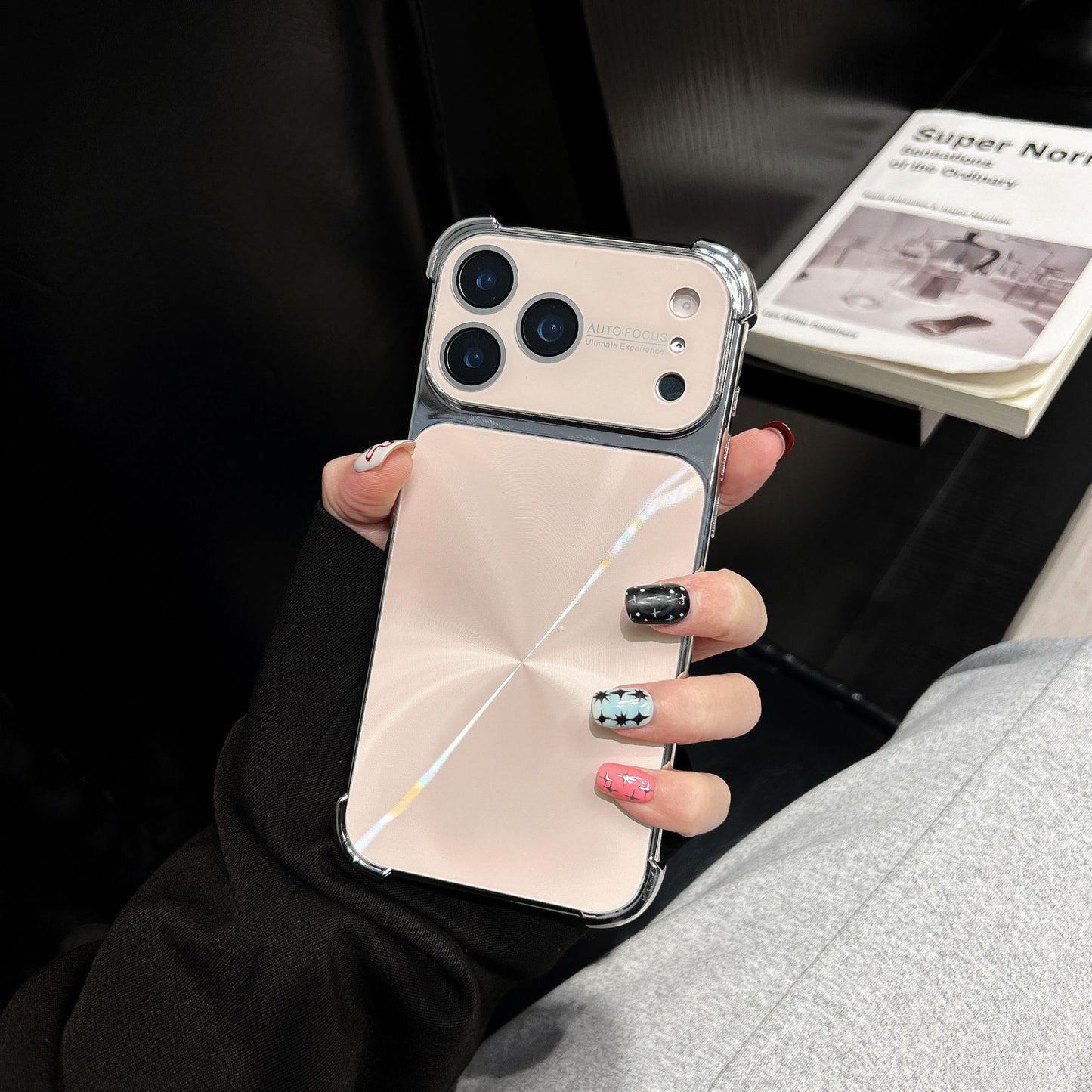 Apple Iphone Anti-Fall Cd Pattern Electroplating Case (Exclusive)