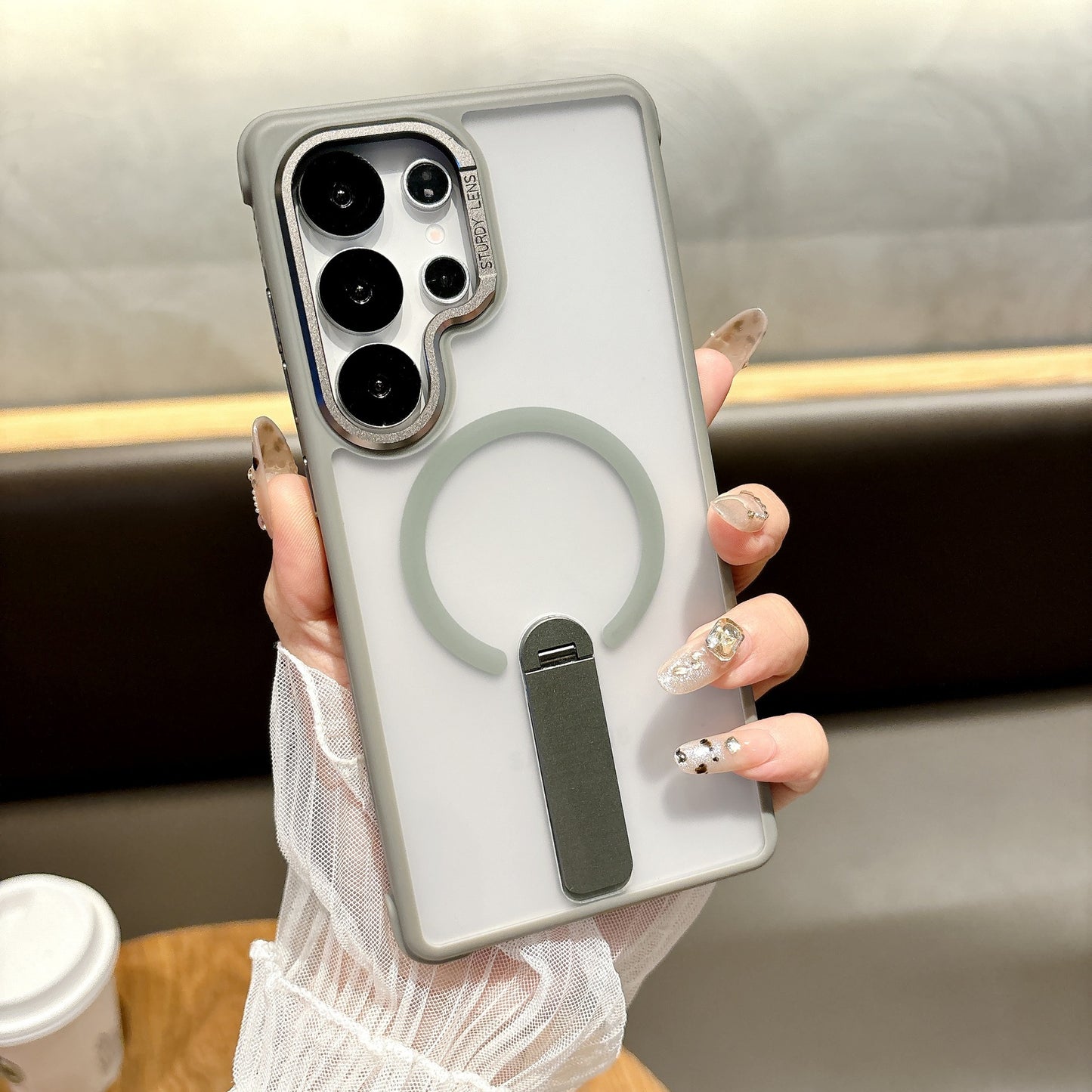 Samsung  Ultra Series Phone Case O3 Station Magnetic Suction 360 Rotation Bracket Cover  (Exclusive)