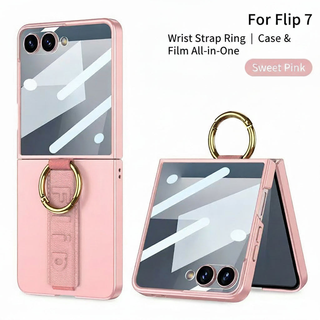 Samsung Flip Series Case Ultra-Thin Ring Wristband Shell Film Integrated (Exclusive)