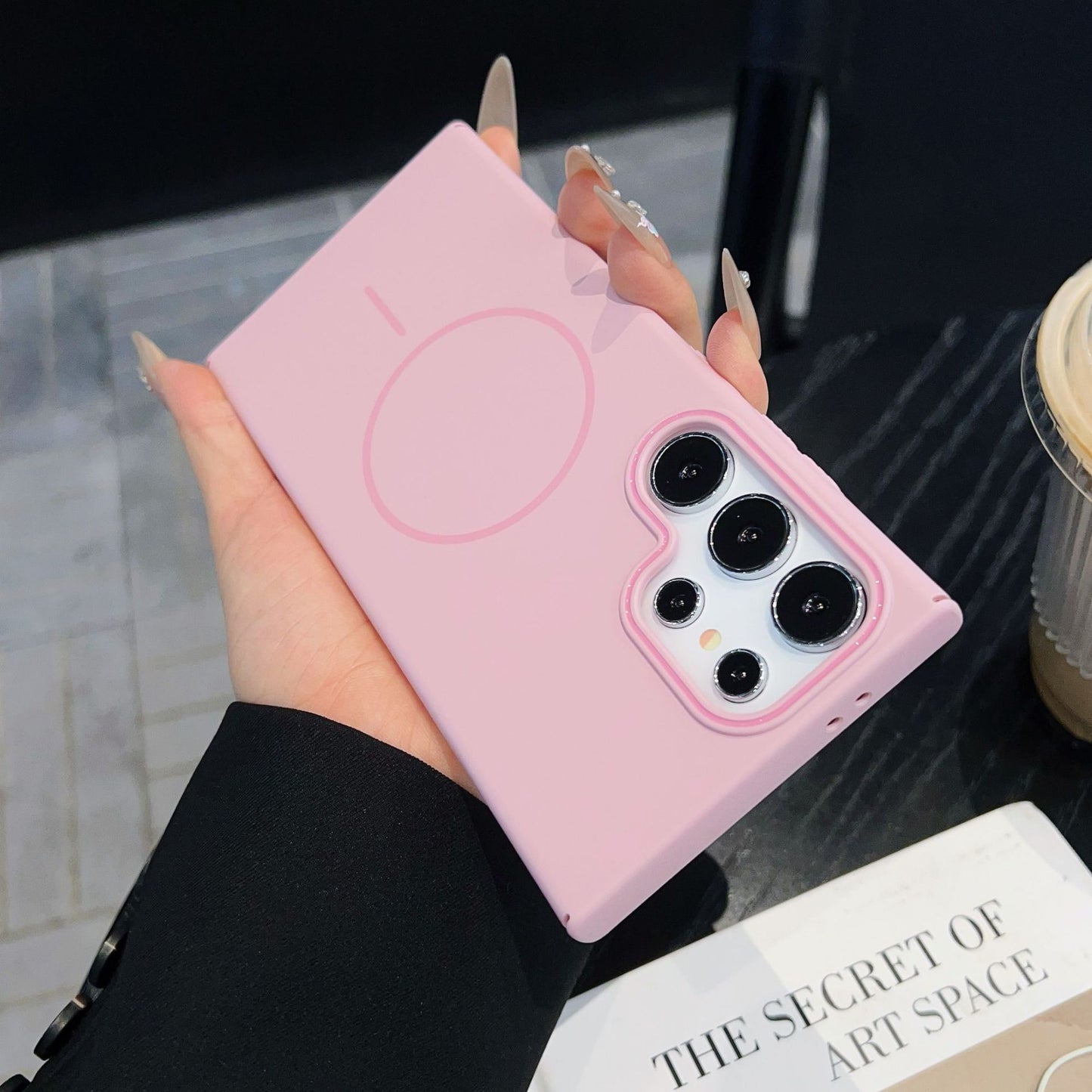 Samsung Ultra Series Magnetic Phone Case Skin Friendly Matte Fashionable Macaron Thin Hard Case  (Exclusive)