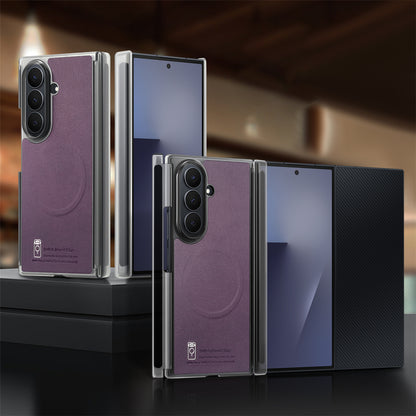 Samsung Fold series Vibrant color Trifold Magnetic Center Axis case (Exclusive)