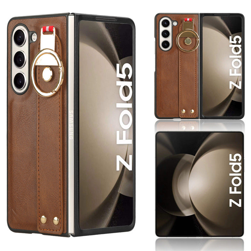 Samsung Z Fold Wrist Strap Leather Case Lanyard Bottle opner case  (Exclusive)