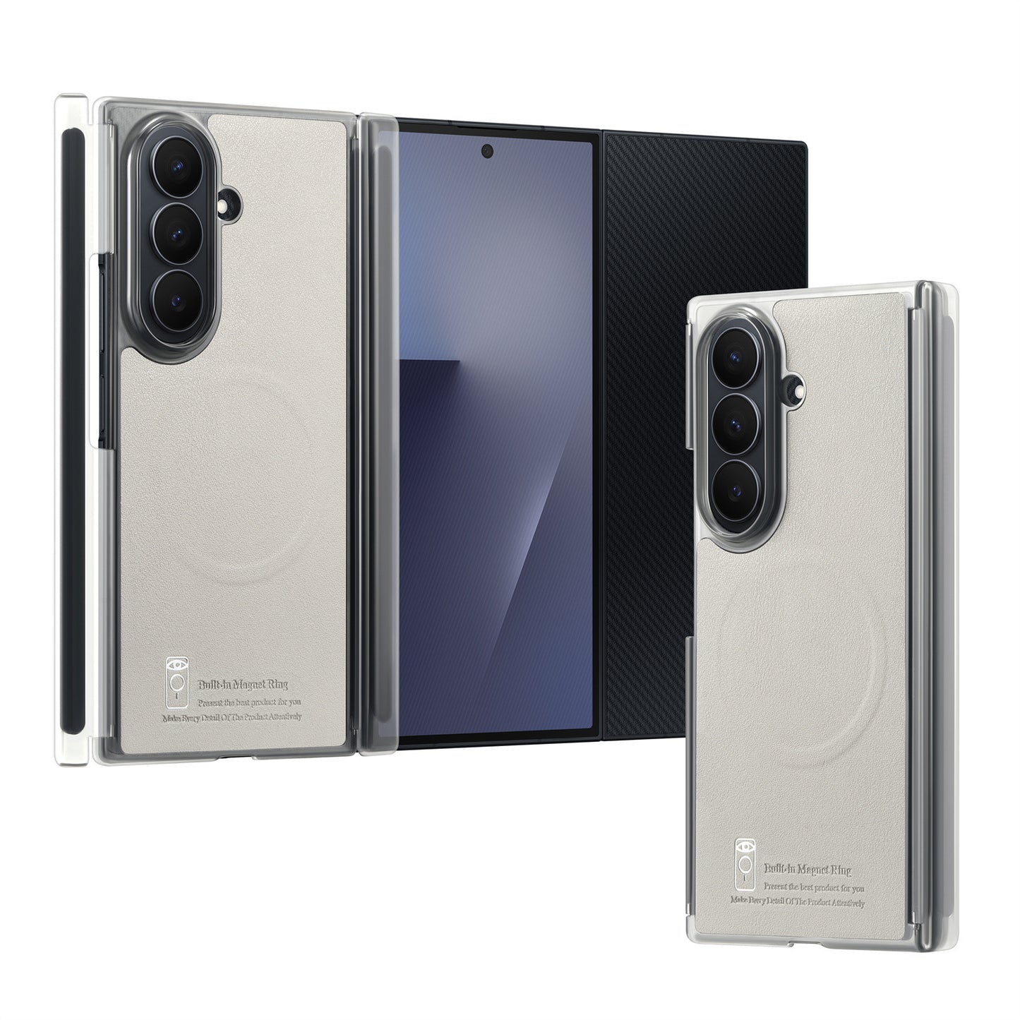Samsung Fold series Vibrant color Trifold Magnetic Center Axis case (Exclusive)