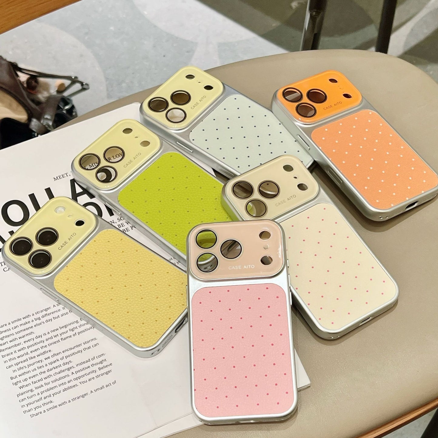 Apple Iphone Sweet and Simple Polka Dot Design for Instagram Girls Case (Exclusive)