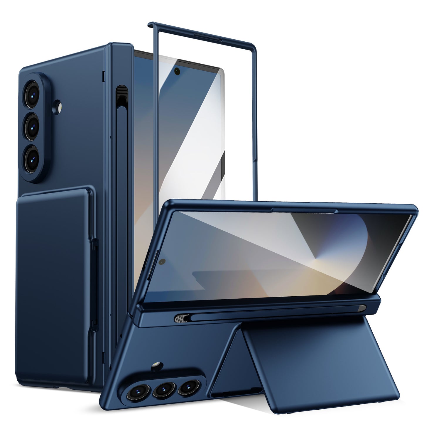 Samsung Fold series Europe and America Style Card Holder, Pen Slot, Folding Stand (Exclusive)