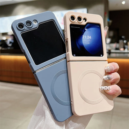 Samsung Flip series Liquid Stacked Silicone Magnetic Anti-Fall Protective Case (Exclusive)