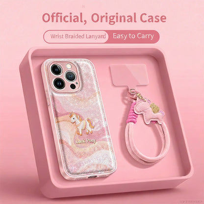 Apple Iphone Lucky Pony Air Cushion Lanyard Cover ( Exclusive )
