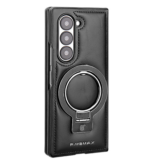Samsung Fold series Racket Holder Galaxy Magnetic  Creative Men's Leather Case (Exclusive)