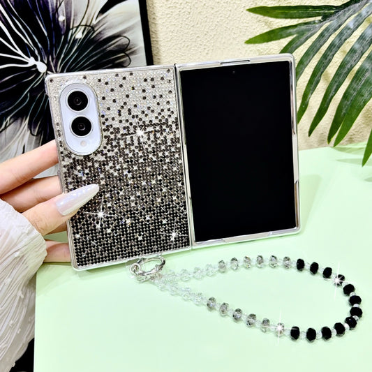 Samsung Fold electroplated gradient bracelet  diamond folding case (Exclusive)