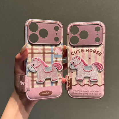 Apple Iphone Ins Fun and Cute 3D Embroidered Pony Suitable Case (Exclusive)