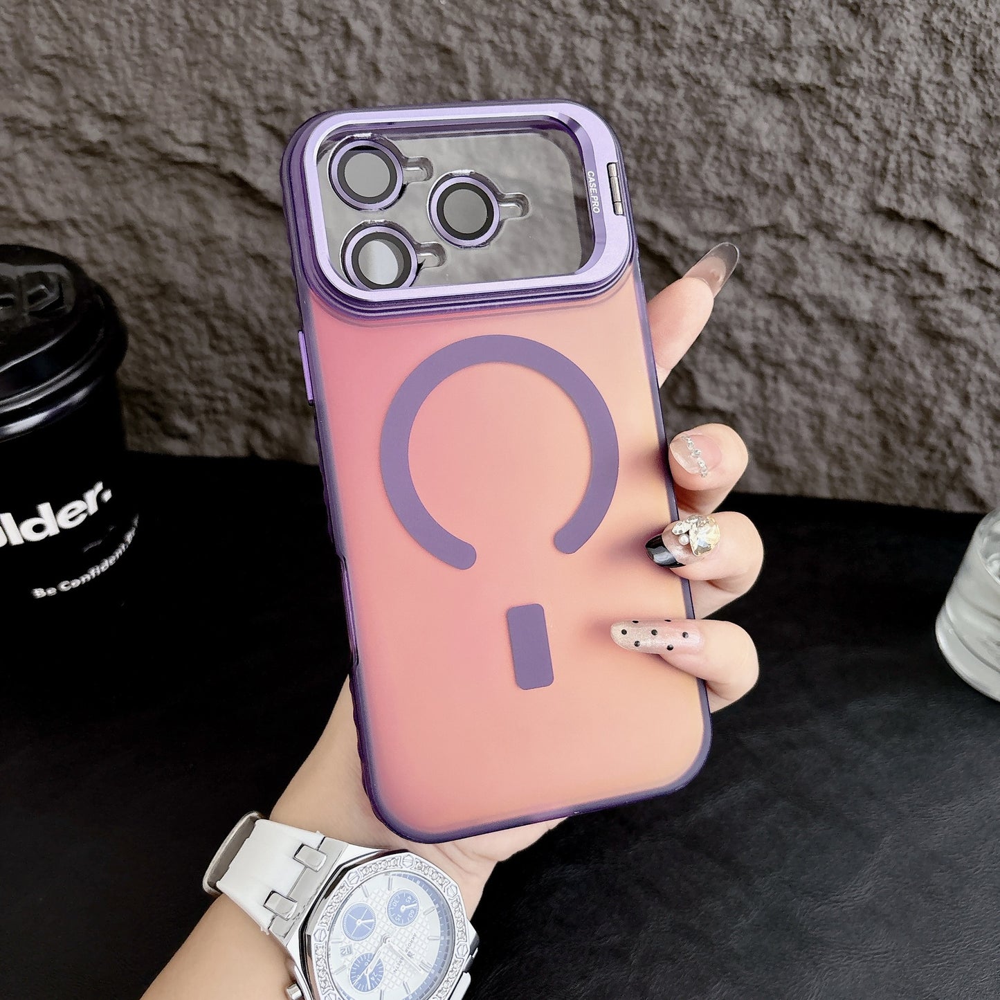 Apple Iphone series Imd Magnetic Lens Holder Anti-Fall Lens Film Case (Exclusive)