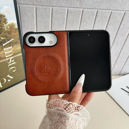 Apple iPhone Ultra foldable leather texture screen phone case (Exclusive)