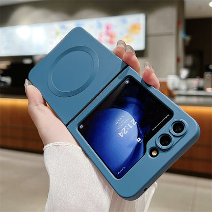 Samsung Flip series Liquid Stacked Silicone Magnetic Anti-Fall Protective Case (Exclusive)