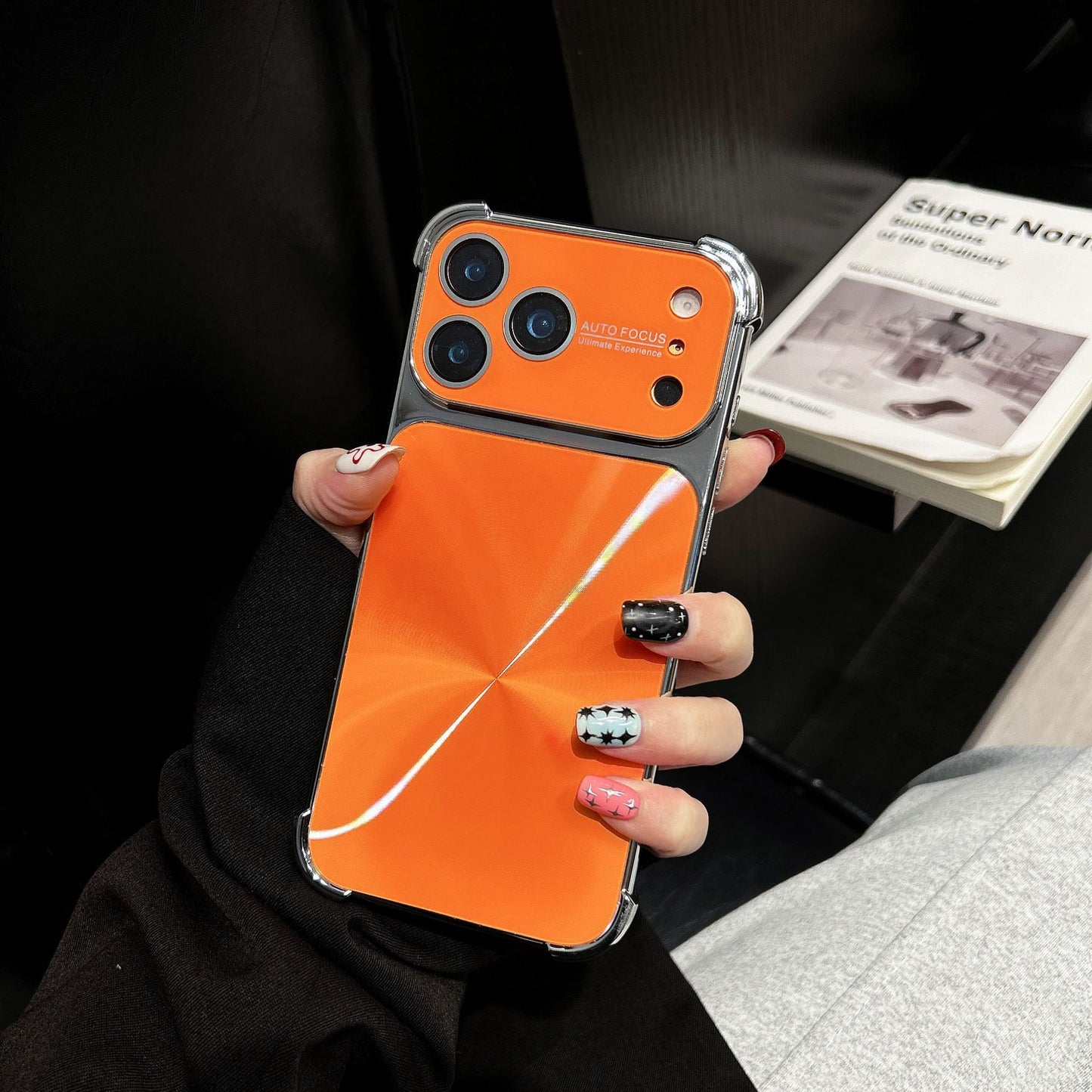 Apple Iphone Anti-Fall Cd Pattern Electroplating Case (Exclusive)